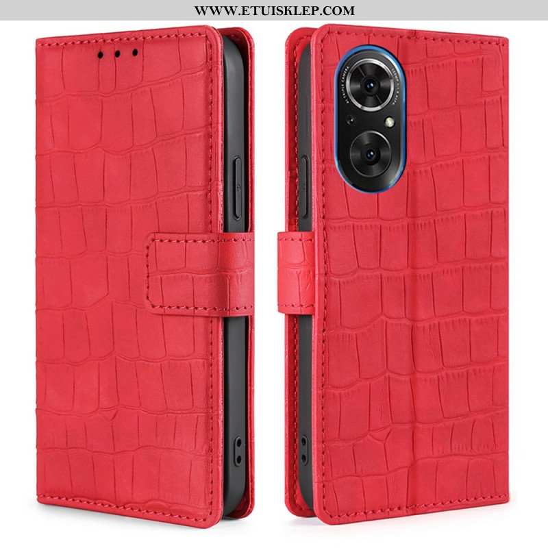 Etui Folio do Honor 50 SE Klasyczny Krokodyl